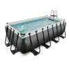 Exit Toys Exit - Piscina Black Leather 400 x 200 x 122 cm con filtro de cartucho* Piscinas|Juguetes De Verano