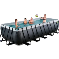 Exit Toys Exit - Piscina Black Leather 540 x 250 x 122 cm con filtro de arena