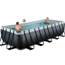 Exit Toys Exit - Piscina Black Leather 540 x 250 x 122 cm con filtro de arena