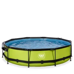 Exit Toys Exit - Piscina Lime verde diámetro 360 x 76 cm con filtro y cúpula transparente* Piscinas|Juguetes De Verano