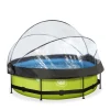 Exit Toys Exit - Piscina Lime verde diámetro 300 x 76 cm con filtro y cúpula transparente* Piscinas|Juguetes De Verano