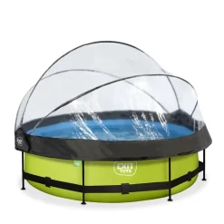 Exit Toys Exit - Piscina Lime verde diámetro 300 x 76 cm con filtro y cúpula transparente* Piscinas|Juguetes De Verano