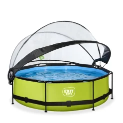 Exit Toys Exit - Piscina Lime verde diámetro 300 x 76 cm con filtro y cúpula transparente* Piscinas|Juguetes De Verano