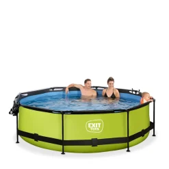 Exit Toys Exit - Piscina Lime verde diámetro 300 x 76 cm con filtro y cúpula transparente* Piscinas|Juguetes De Verano