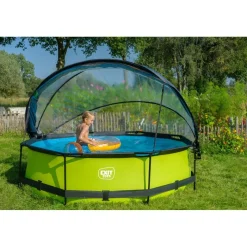 Exit Toys Exit - Piscina Lime verde diámetro 300 x 76 cm con filtro y cúpula transparente* Piscinas|Juguetes De Verano