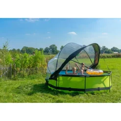 Exit Toys Exit - Piscina Lime verde diámetro 300 x 76 cm con filtro y cúpula transparente* Piscinas|Juguetes De Verano