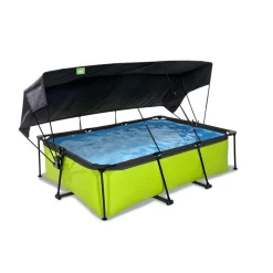 Exit Toys Exit - Piscina Lime verde 220 x 150 x 65 cm con filtro y toldo negro* Piscinas|Juguetes De Verano