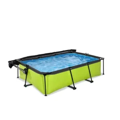 Exit Toys Exit - Piscina Lime verde 220 x 150 x 65 cm con filtro y toldo negro* Piscinas|Juguetes De Verano