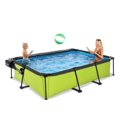 Exit Toys Exit - Piscina Lime verde 300 x 200 x 65 cm con filtro y cúpula transparente* Piscinas|Juguetes De Verano