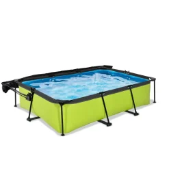 Exit Toys Exit - Piscina Lime verde 300 x 200 x 65 cm con filtro y toldo negro