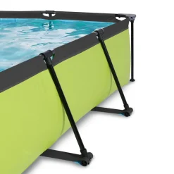 Exit Toys Exit - Piscina Lime verde 300 x 200 x 65 cm con filtro y toldo negro
