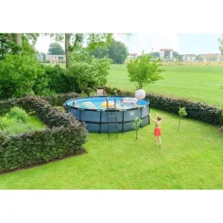 Exit Toys Exit - Piscina Stone gris diámetro 488 x 122 cm con filtro de arena* Piscinas|Juguetes De Verano