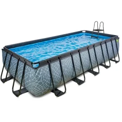 Exit Toys Exit - Piscina Stone gris 540 x 250 x 122 cm con filtro de cartucho* Piscinas|Juguetes De Verano