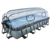 Exit Toys Exit - Piscina Stone gris 540 x 250 x 100 cm con filtro de arena, cúpula y bomba de calor* Piscinas|Juguetes De Verano