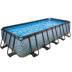 Exit Toys Exit - Piscina Stone gris 540 x 250 x 122 cm con filtro de arena* Piscinas|Juguetes De Verano