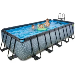 Exit Toys Exit - Piscina Stone gris 540 x 250 x 122 cm con filtro de arena* Piscinas|Juguetes De Verano