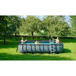 Exit Toys Exit - Piscina Stone gris 540 x 250 x 122 cm con filtro de arena* Piscinas|Juguetes De Verano