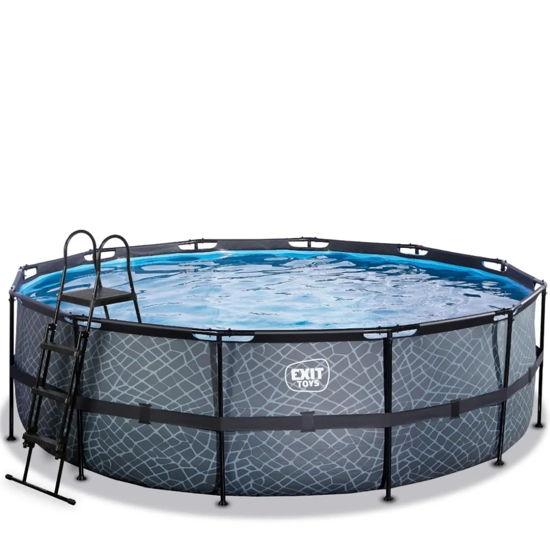 Exit Toys Exit - Piscina Stone gris diámetro 450 x 122 cm con filtro de arena* Piscinas|Juguetes De Verano