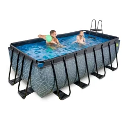Exit Toys Exit - Piscina Stone gris 400 x 200 x 122 cm con filtro de arena* Piscinas|Juguetes De Verano