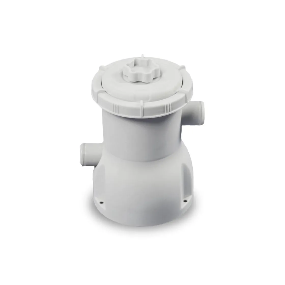 Exit Toys Exit - Piscina Wood efecto madera marrón diámetro 244 x 76 cm con filtro y toldo negro* Piscinas|Juguetes De Verano