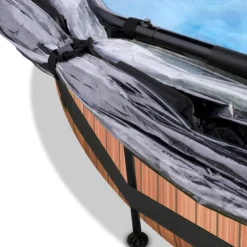 Exit Toys EXIT - Piscina Wood redonda 244 cm con cúpula y bomba de filtro* Piscinas|Juguetes De Verano