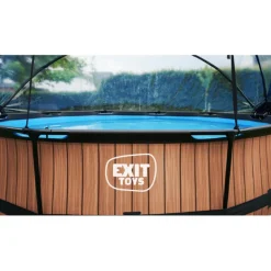 Exit Toys EXIT - Piscina Wood redonda 360 cm con cúpula y bomba de filtro* Piscinas|Juguetes De Verano