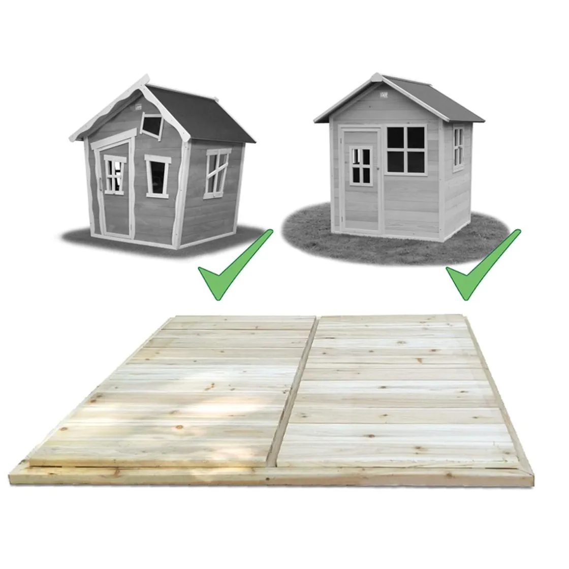 Exit Toys Exit - Suelo de madera para casita Loft & Crooky