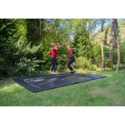 Exit Toys Exit - Trampolín deportivo de suelo Dynamic 305 x 519 cm negro* Camas Elásticas