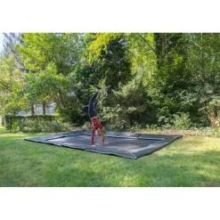 Exit Toys Exit - Trampolín deportivo de suelo Dynamic 305 x 519 cm negro* Camas Elásticas