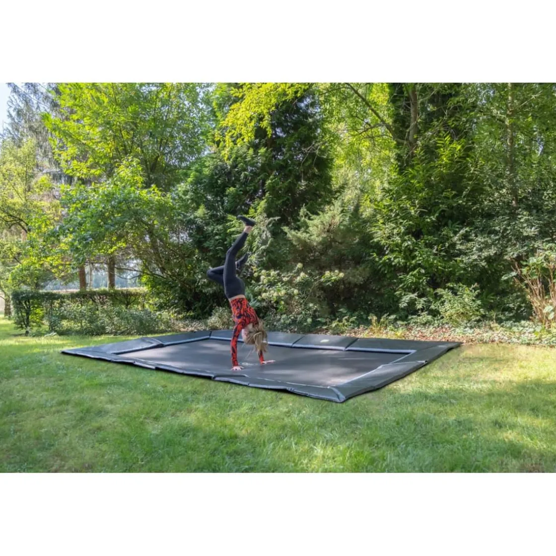 Exit Toys Exit - Trampolín deportivo de suelo Dynamic 305 x 519 cm negro* Camas Elásticas