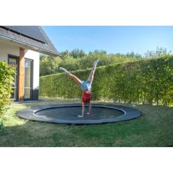 Exit Toys Exit - Trampolín deportivo de suelo Dynamic 305 cm negro* Camas Elásticas