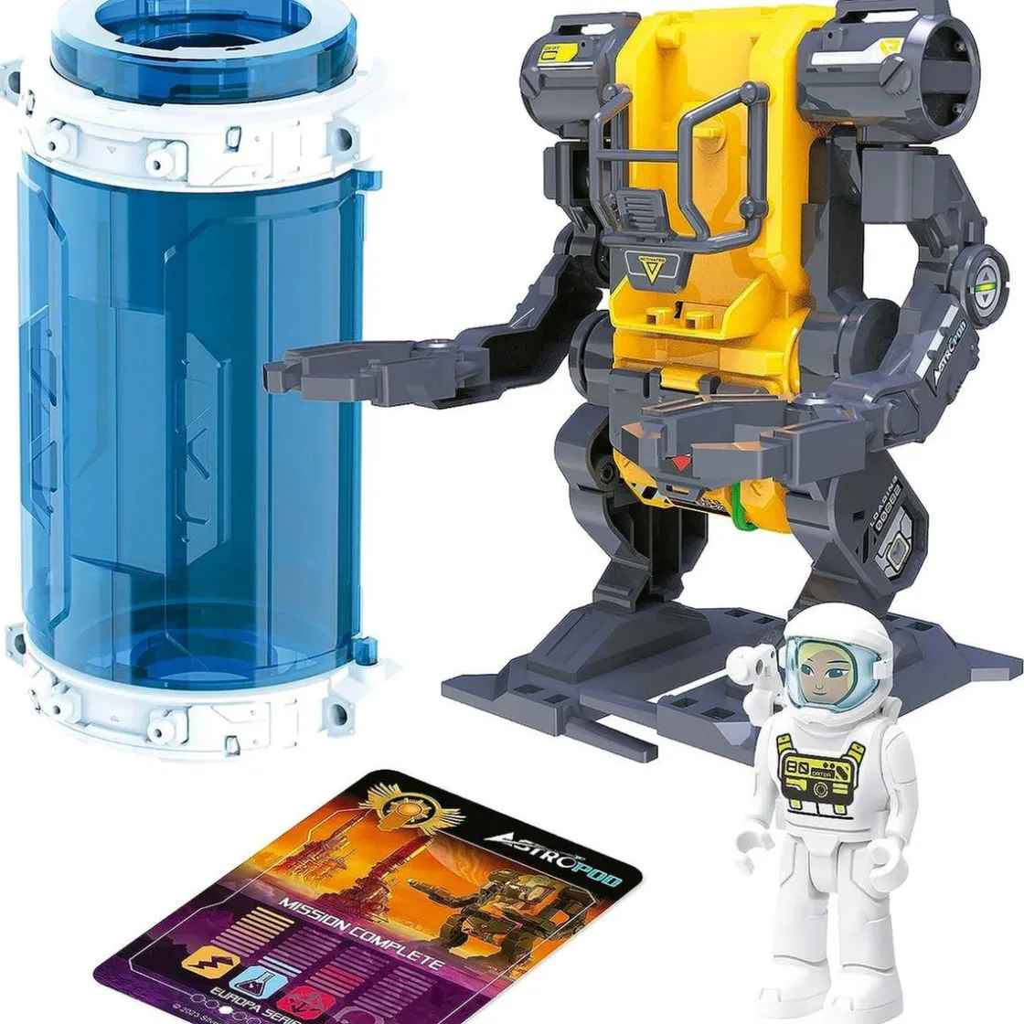 EDUCA Exoesqueleto astropod: construye, juega y observa tu robot cobrar vida con motor a pilas ㅤ