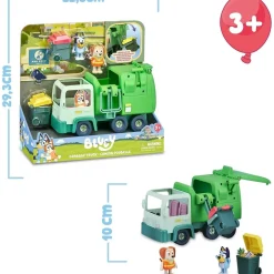 FAMOSA - Bluey - Camión de juguete educativo sobre reciclaje con figura de perrito y accesorios ㅤ* Coleccionables Y Mini Mundos
