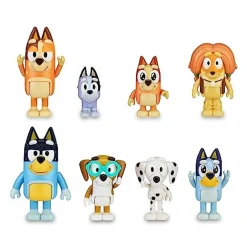 FAMOSA - Bluey - Pack Figuras Familia y Compañeros de Colección Serie Dibujos Infantil ㅤ* Coleccionables Y Mini Mundos