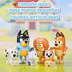 FAMOSA - Bluey - Pack Figuras Familia y Compañeros de Colección Serie Dibujos Infantil ㅤ* Coleccionables Y Mini Mundos