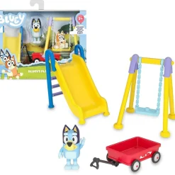 FAMOSA - Bluey - Set de Juguete Parque Mini Playset con Figura articulada de Perrito, Serie de Dibujos Animados ㅤ