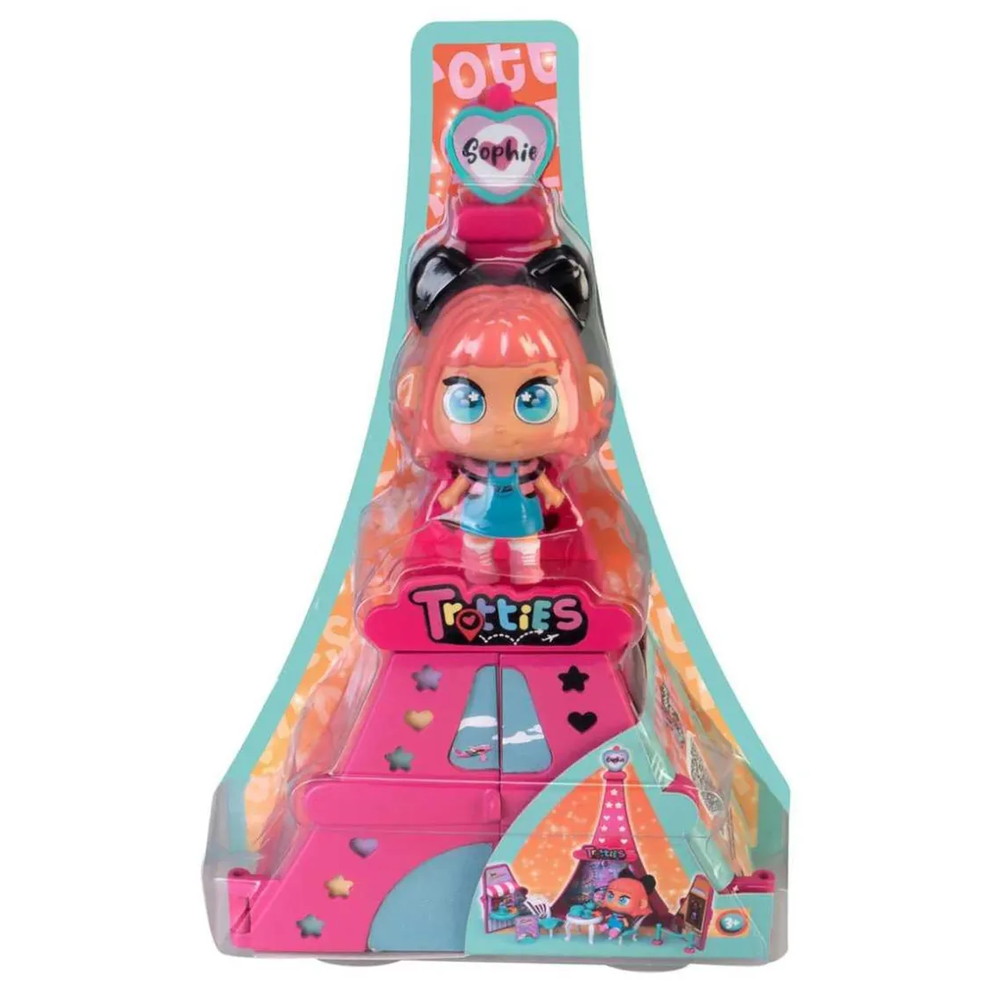 FAMOSA - Mini muñeca y accesorios: aventura en París con torre Eiffel y escenarios para decorar* Muñecas