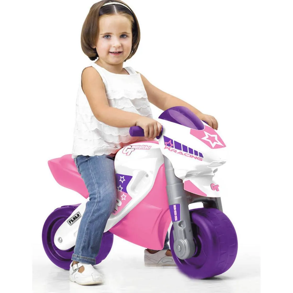 FEBER - Moto 2 con Casco - Rosa* Motos Y Triciclos