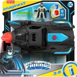 MATTEL Fisher Price - Imaginext - Batmóvil Power Reveal con figura de Batman* Coleccionables Y Mini Mundos