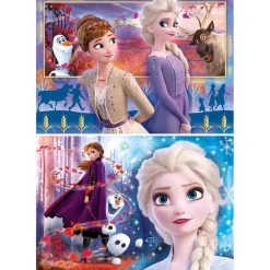 CLEMENTONI Frozen - Puzzle 2x60 piezas Frozen 2