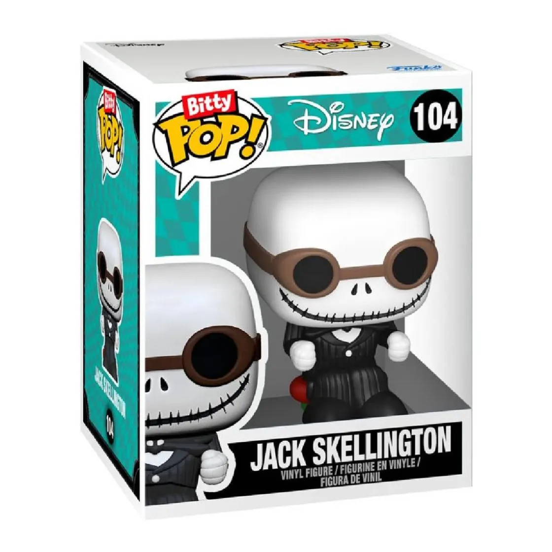 FUNKO UK LIMITED Funko Bitty Pop! Rides - Pesadilla antes de Navidad - Jack Skellington con trineo Snowmovile* Friki Zone