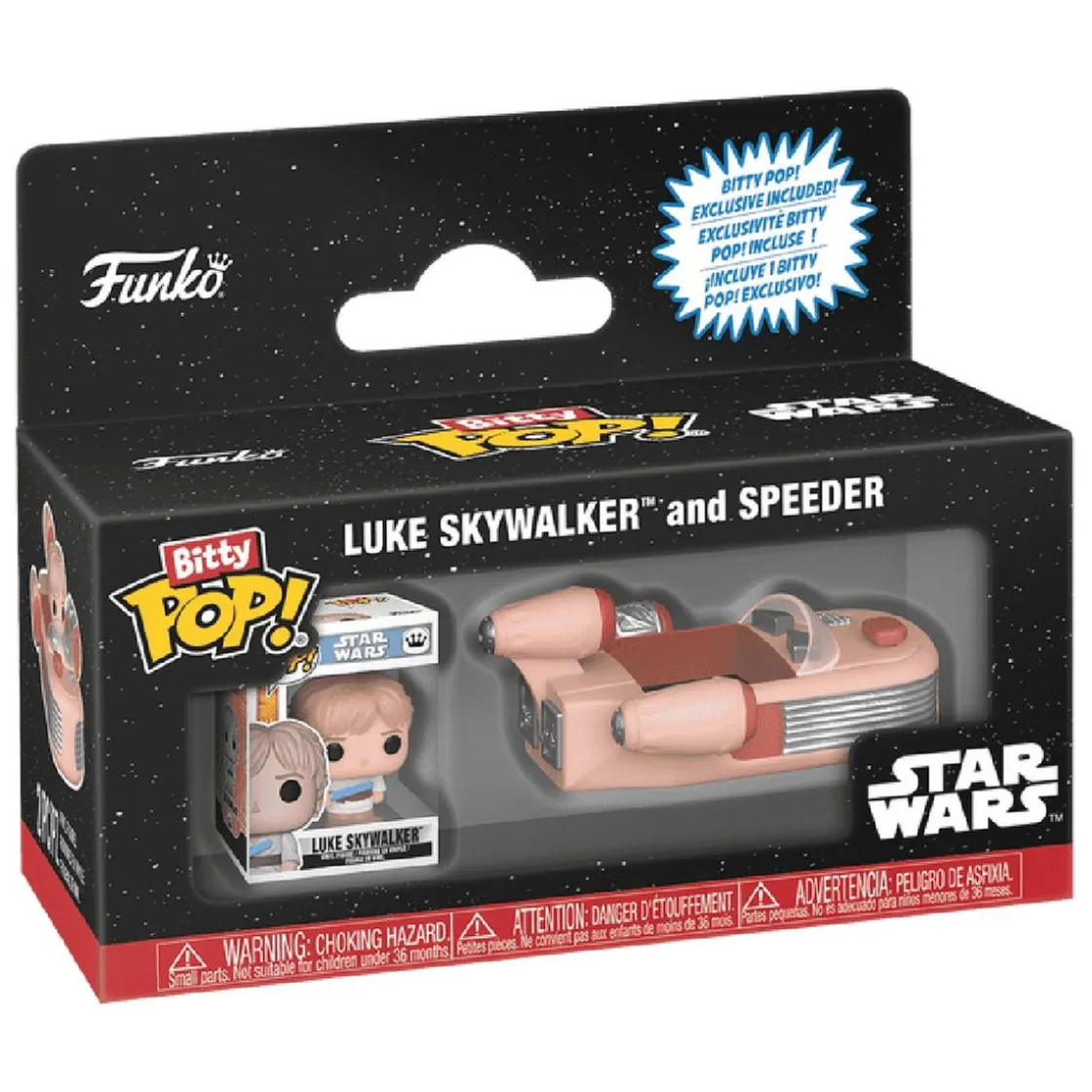 FUNKO UK LIMITED Funko Bitty Pop! Rides - Star Wars - Luke Skywalker y Speeder
