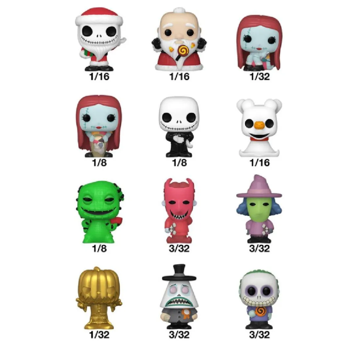 FUNKO UK LIMITED Funko Bitty Pop! Singles - Pesadilla antes de Navidad - Sobre con figura sorpresa