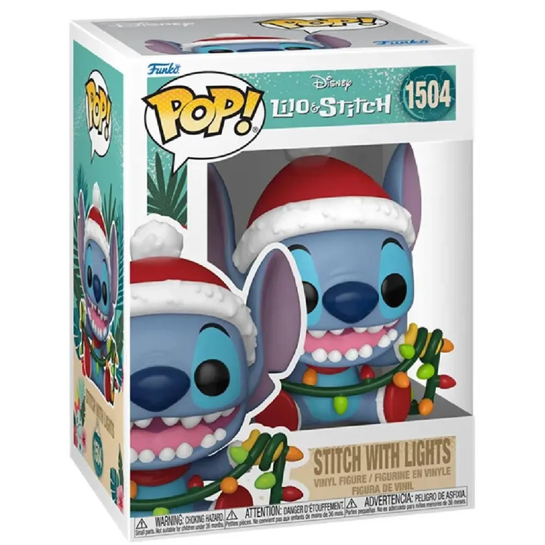 FUNKO UK LIMITED Funko Pop! - Lilo & Stitch - Stitch con luces de Navidad* Friki Zone