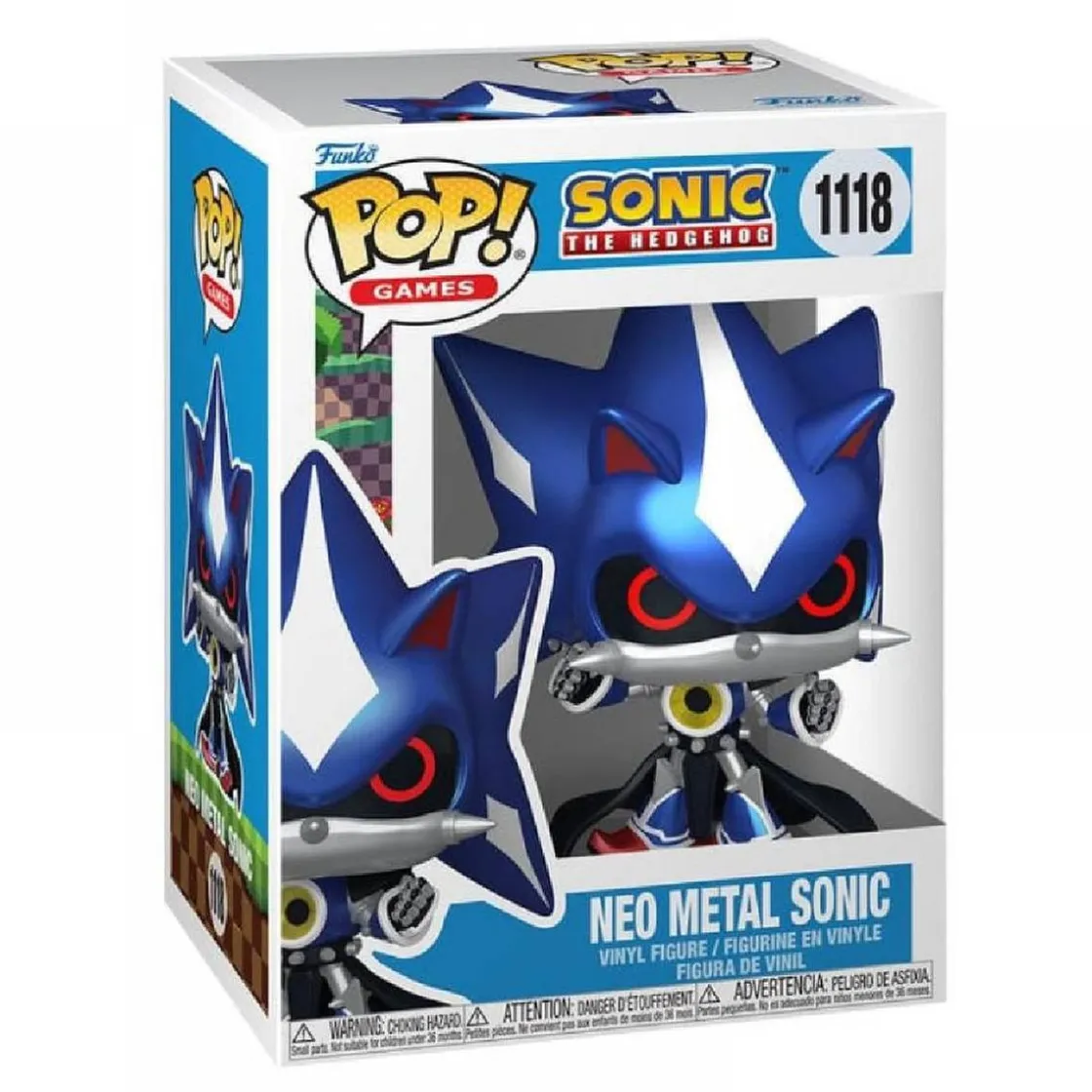 FUNKO UK LIMITED Funko Pop! Games - Sonic the Hedgehog - Neo Metal Sonic* Friki Zone