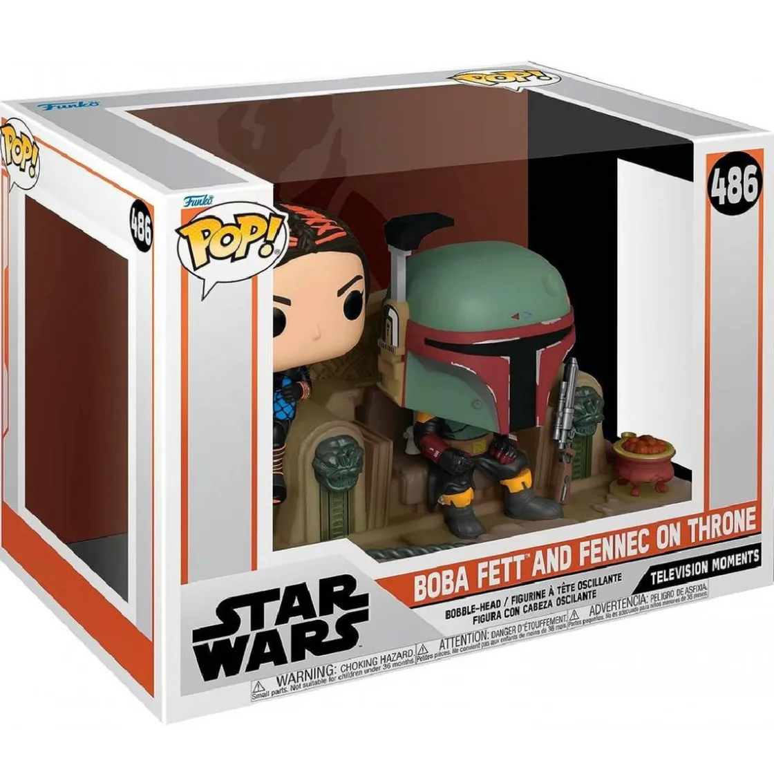 FUNKO UK LIMITED Funko Pop! Moment - Star Wars - Boba Fett y Fennec en el trono