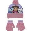 ARTESANIA CERDÁ Gabby's Dollhouse - Conjunto 2 Piezas gorro y guantes