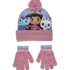 ARTESANIA CERDÁ Gabby's Dollhouse - Conjunto 2 Piezas gorro y guantes