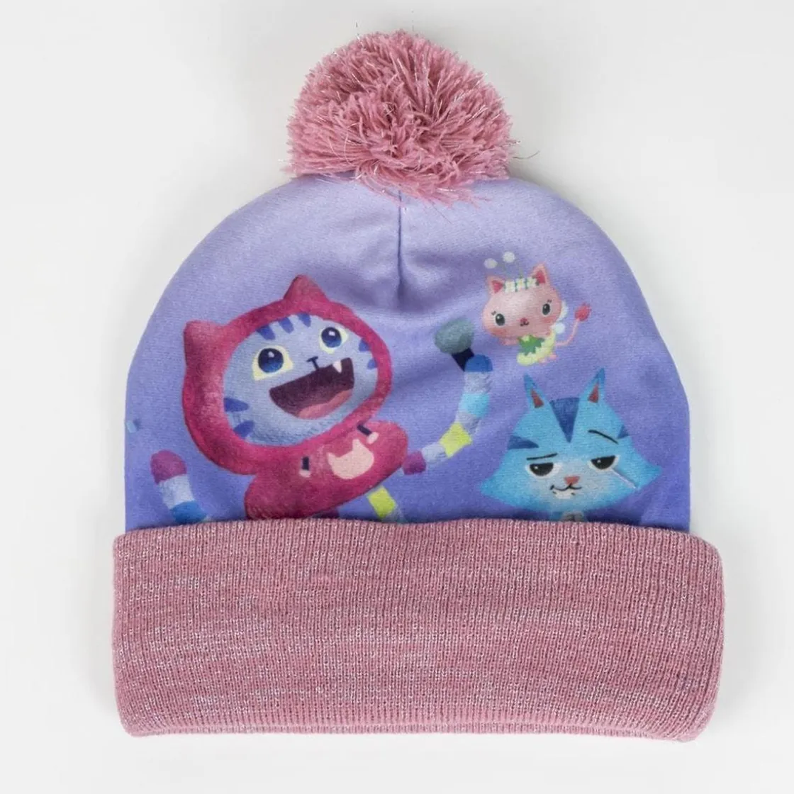 ARTESANIA CERDÁ Gabby's Dollhouse - Conjunto 2 Piezas gorro y guantes