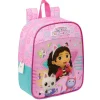 SAFTA Gabby's Dollhouse - Mochila guardería adaptable a carro - Colección Party* Material Escolar